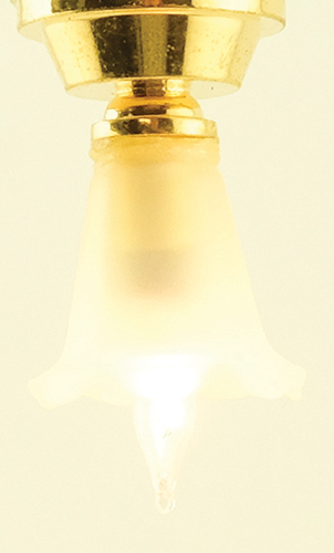 Dollhouse Miniature Ceiling Lamp, Small Tulip